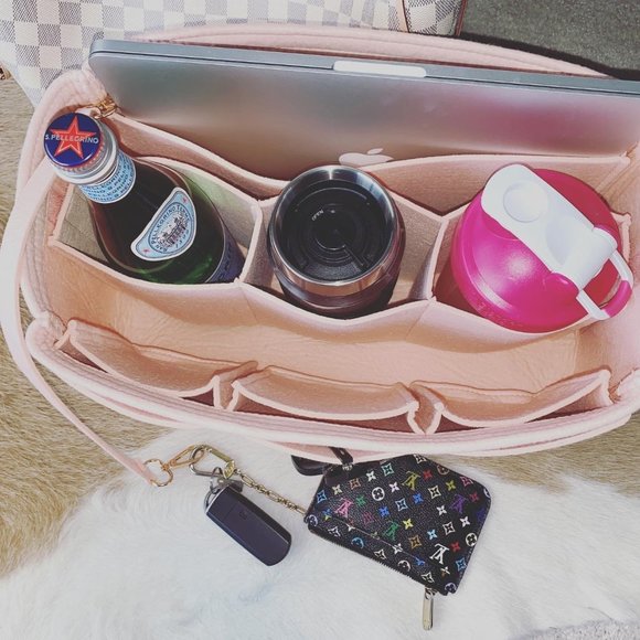 BACK IN! 🙀😻LV Neverfull MM Purse Organizer Rose Ballerine - Picture 4 of 15
